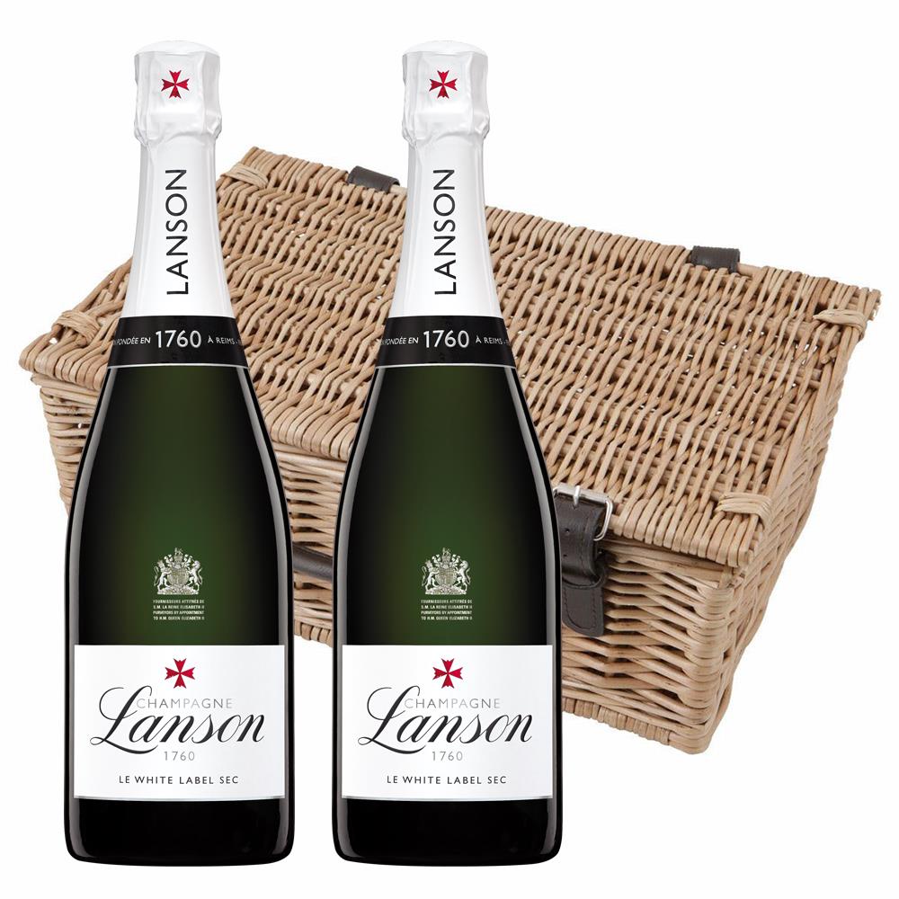 Lanson Le White Label Sec Champagne 75cl Twin Hamper (2x75cl)